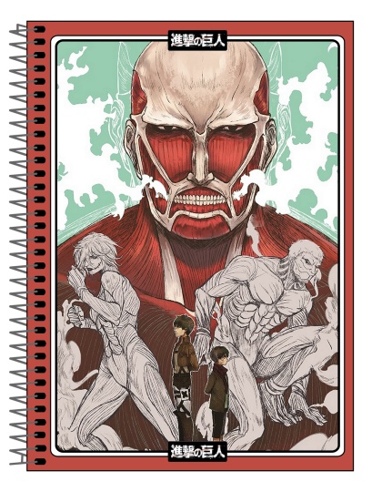 Shingeki no Kyojin - Caderno Capa Dura 160 Folhas - 001