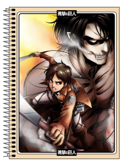 Shingeki no Kyojin - Caderno Capa Dura 160 Folhas - 005