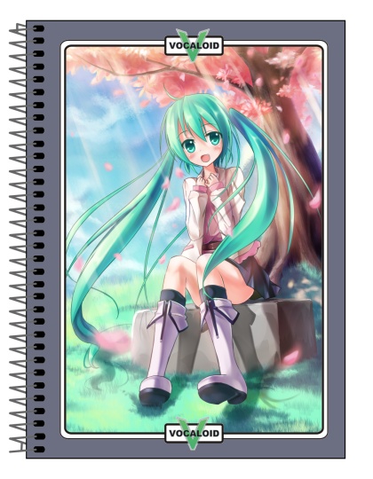 Vocaloid - Caderno Capa Dura 160 Folhas - 023