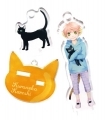 Kuroneko Kareshi - Stand Acrylic Keychain: Rio & Kuroneko Shingo
